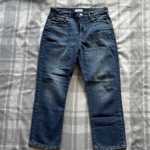 LOFT Dark Blue Straight Leg Jeans